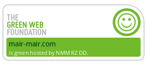 Green hosting for mair-mair.com, verified by The Green Web Foundation