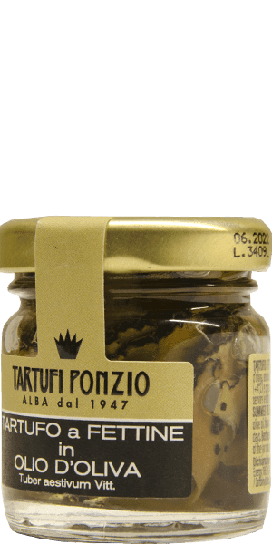 Trüffelscheiben in Nativem Olivenöl Extra Tartufi Ponzio Alba