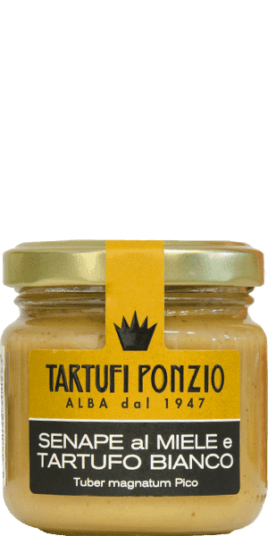 Senf mit Honig und weißem Trüffel Tartufi Ponzio