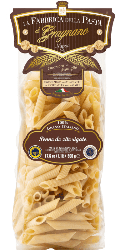La Fabbrica della Pasta Pasta di Gragnano IGP è Penne "de zite" Rigate 500g