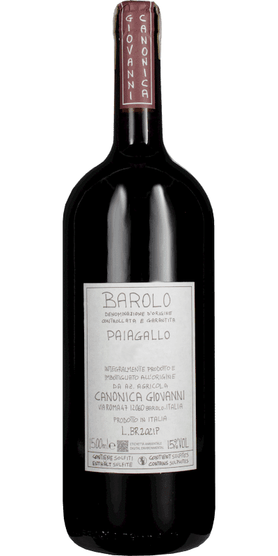 Barolo DOCG Paiagallo Canonica Giovanni