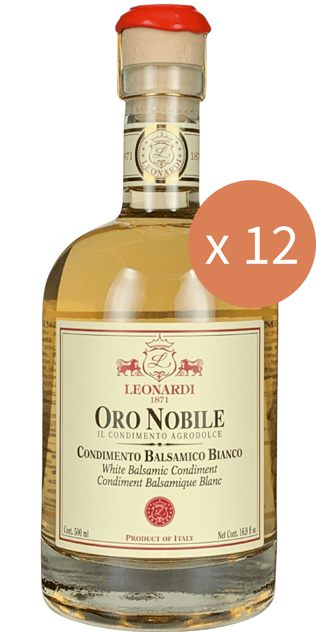 24er Sparpaket - Acetaia Leonardi Oro Nobile Condimento Balsamico Bianco 500ml