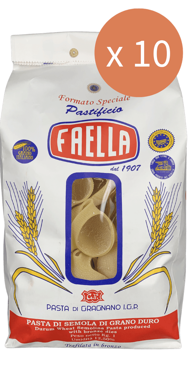 Lumaconi Sparpaket 10 x 1kg - Pastificio Faella Pasta di Gragnano IGP