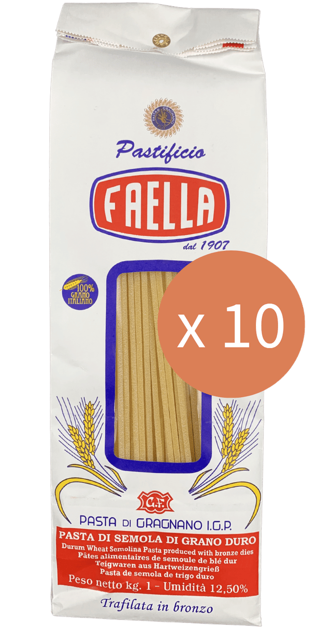 Spaghettoni Sparpaket 10 x 1kg - Pastificio Faella Pasta di Gragnano IGP