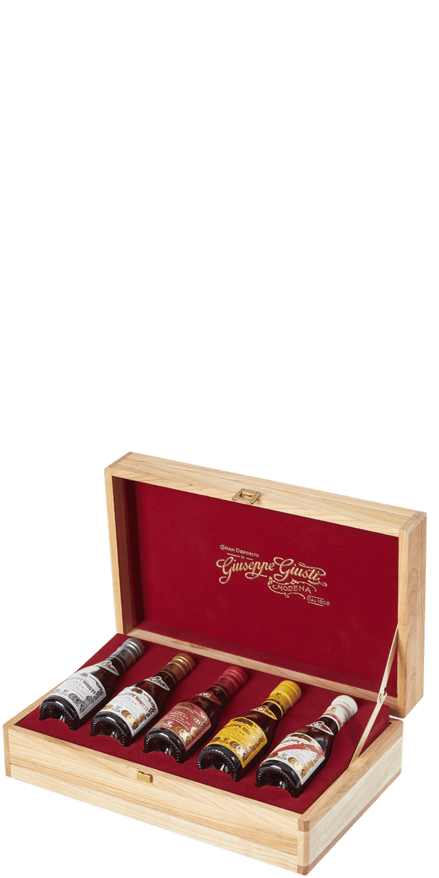 'Collezione Storica' Aceto Balsamico di Modena IGP 5 x 100ml Cofanetto - Giuseppe Giusti - 0,5 L