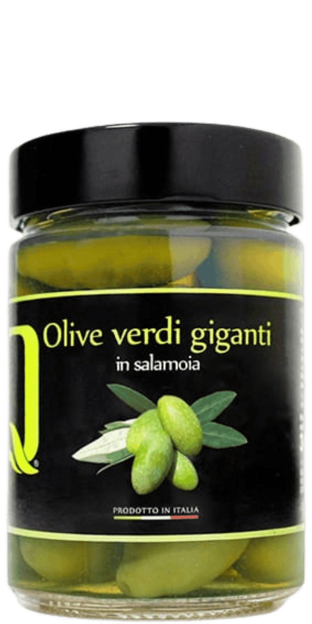 Olive verdi giganti in salamoia - Quattrociocchi - 200 g