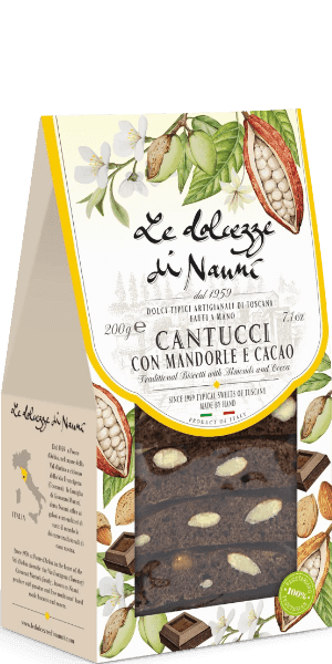 Cantucci Lunghi Mandorle e Cacao 200g - Le Dolcezze di Nanni - 200 g