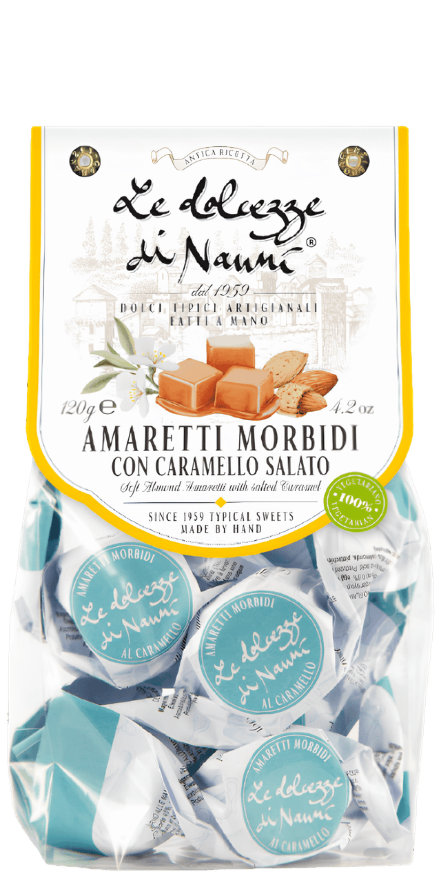 Amaretti Morbidi al Caramello Salato 120g - Le Dolcezze dei Nanni - 120 g / Ohne Jahrgang