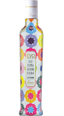 Olio Extra Vergine di Oliva Fruttato Medio Flasche Motiv Uncinetto Lamantea 500ml - 0,5 L