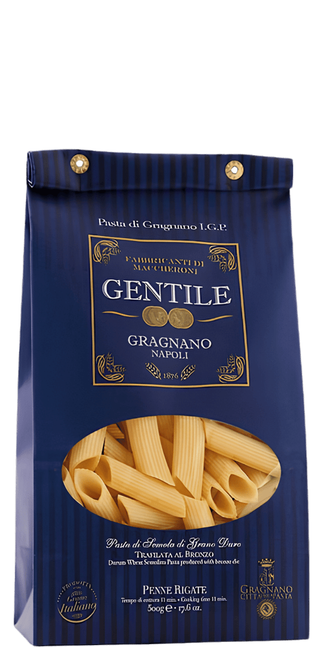 Pastificio Gentile Pasta di Gragnano IGP Penne Rigate 500g - 500 g