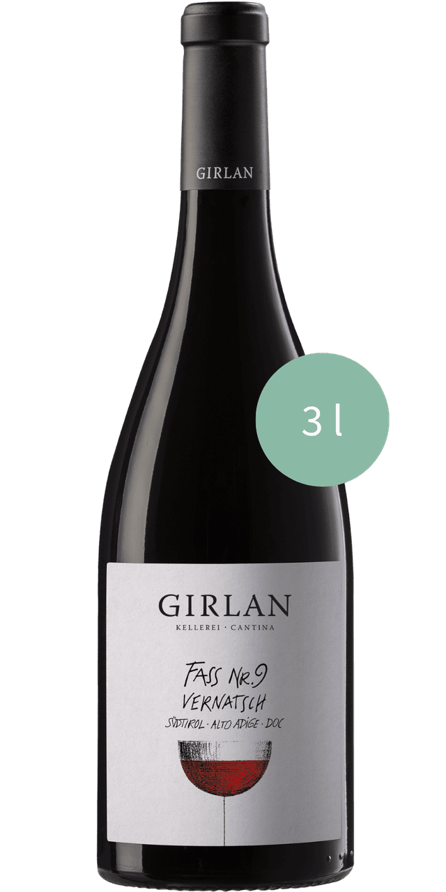Südtiroler Vernatsch DOC Fass Nr. 9 Kellerei Girlan 0,375 L - 1,5 L / 2025