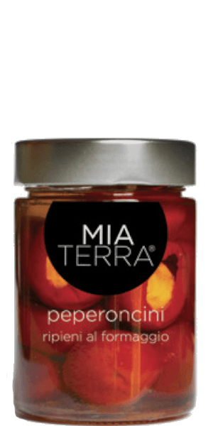 Peperoncini ripieni al formaggio Mia Terra - 314 g