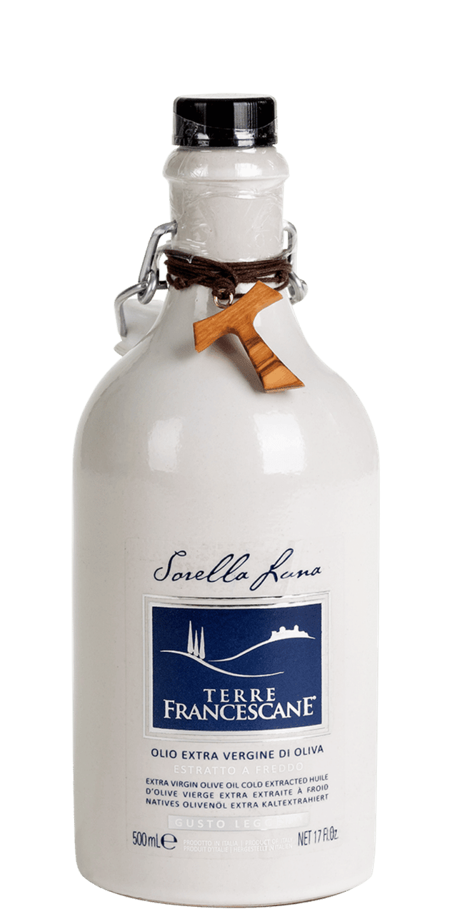 'Sorella Luna' Olio Extra Vergine di Oliva Ceramica- Terre Francescane - 0,5 L