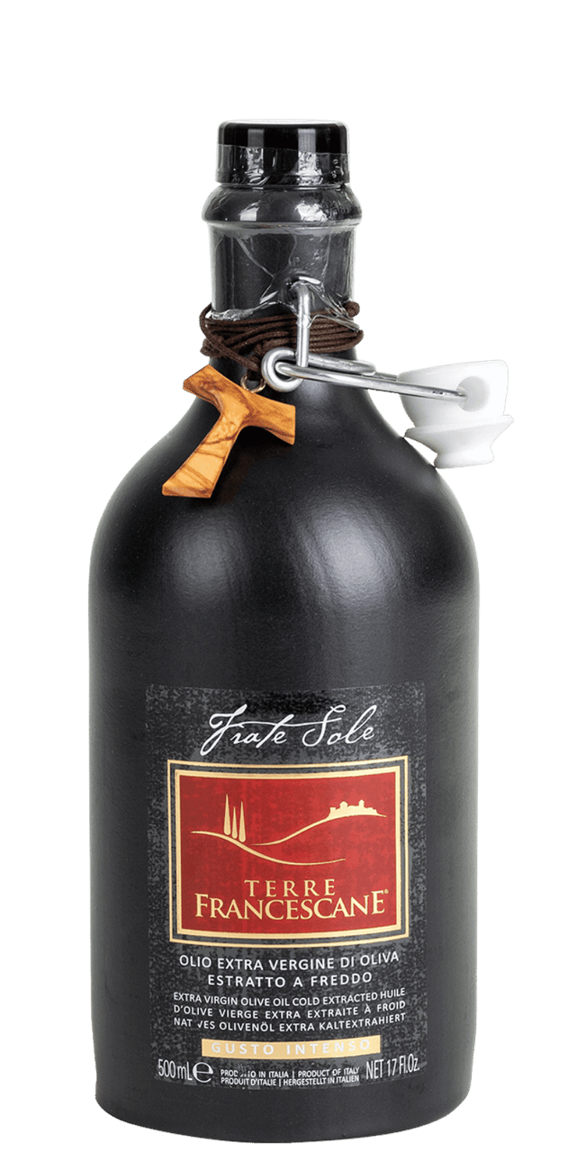 'Fratello Sole' Olio Extra Vergine di Oliva Ceramica - Terre Francescane - 0,5 L
