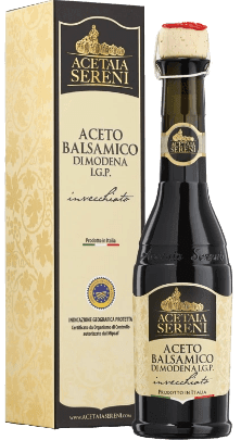 Aceto Balsamico di Modena IGP Invecchiato Etichetta Bianca Acetaia Sereni - 0,25 L