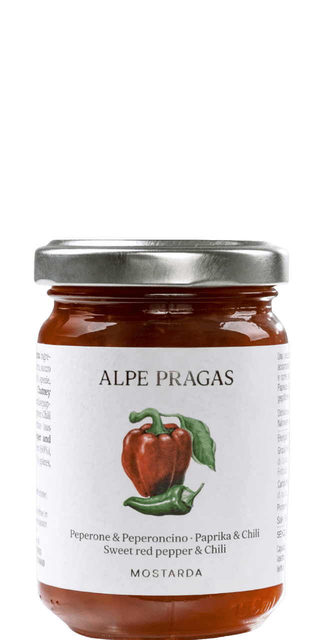 Paprika und Chili Mostarda Alpe Pragas 160g - 160 g