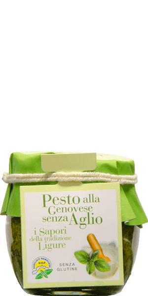 Pesto Genovese Senza Aglio I Sapori della Tradizione Ligure 180g - 90 g