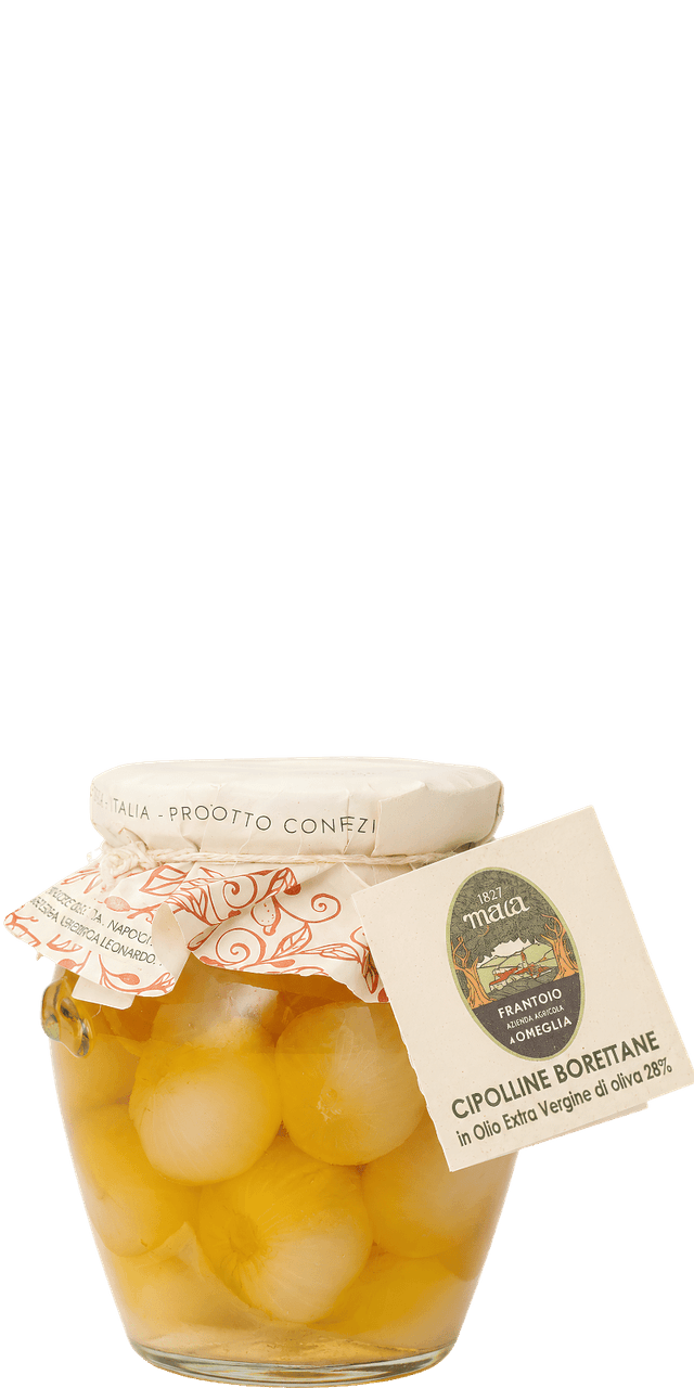 Frantoio di Sant'Agata D'oneglia Cipolline Borettane in Olio Extra Vergine di Oliva 280g - 280 g