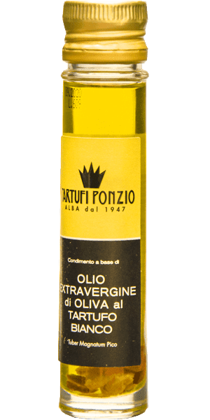 Condimento a base di olio extra vergine di oliva al tartufo bianco Tartufi Ponzio 100ml - 0,1 L