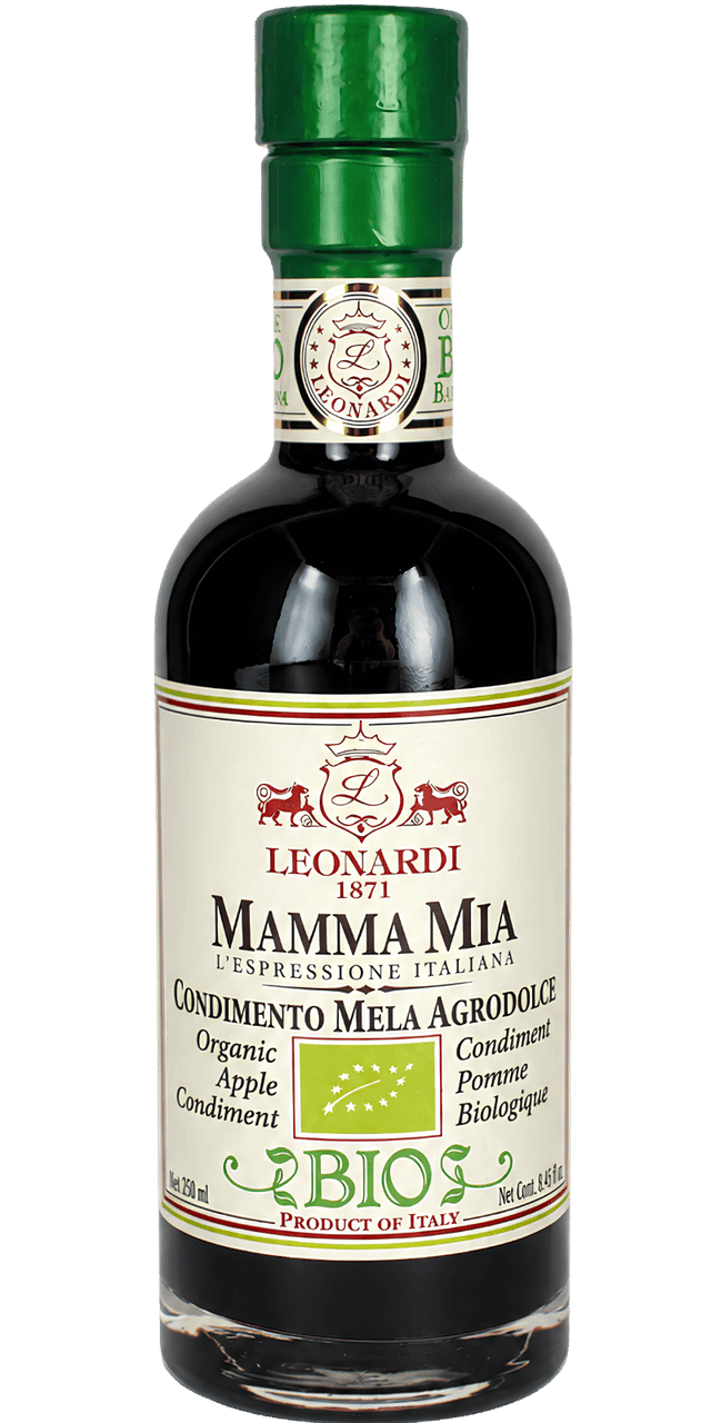 "Mamma Mia" Bio-Apfel-Condimento süß-sauer 250ml - Acetaia Leonardi