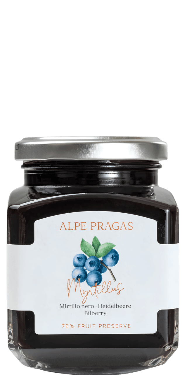 Fruchtaufstrich Heidelbeere 600g Alpe Pragas
