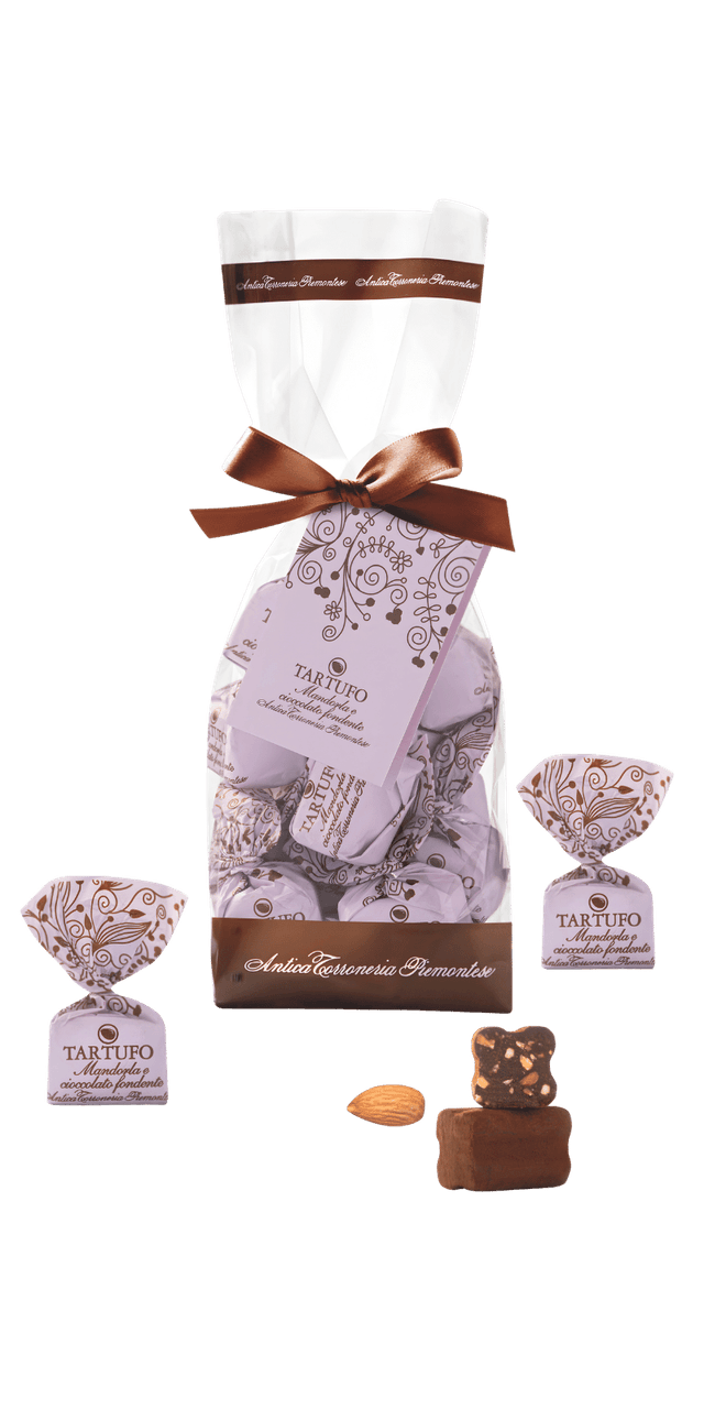 Antica Torroneria Piemontese Tartufi mandorle ciocc. fondente 200g - 200 g