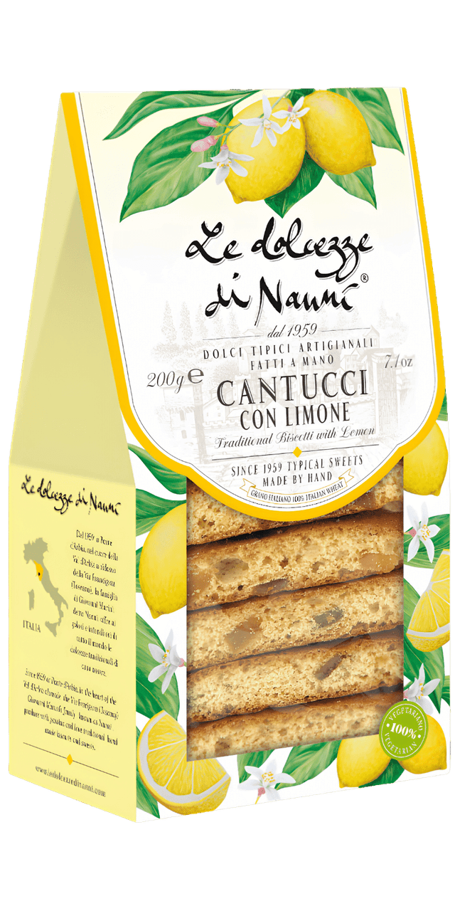 Cantucci Lunghi con Limone 200g - Le Dolcezze di Nanni
