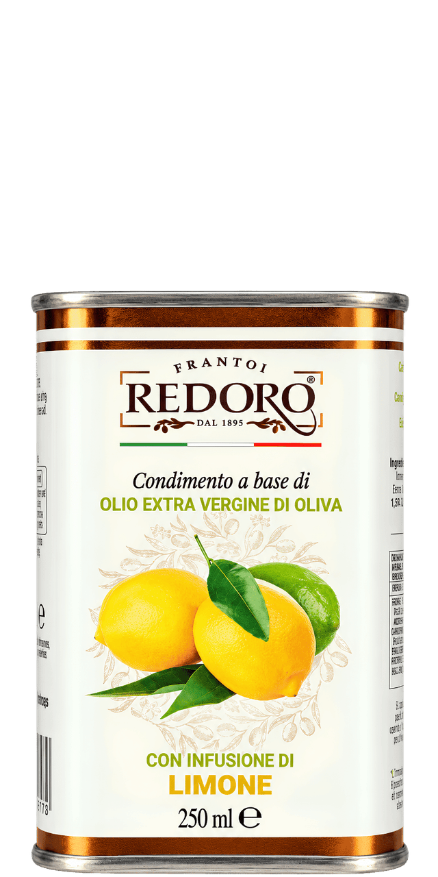Frantoi Redoro Condimento a base di Olio Extra Vergine con Limone - mit Zitrone - 0,25 L