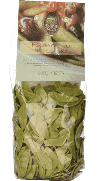 Foglie d'ulivo agli spinaci - Pasta Spezialität mit Spinat 500g Frantoio Sant'Agata