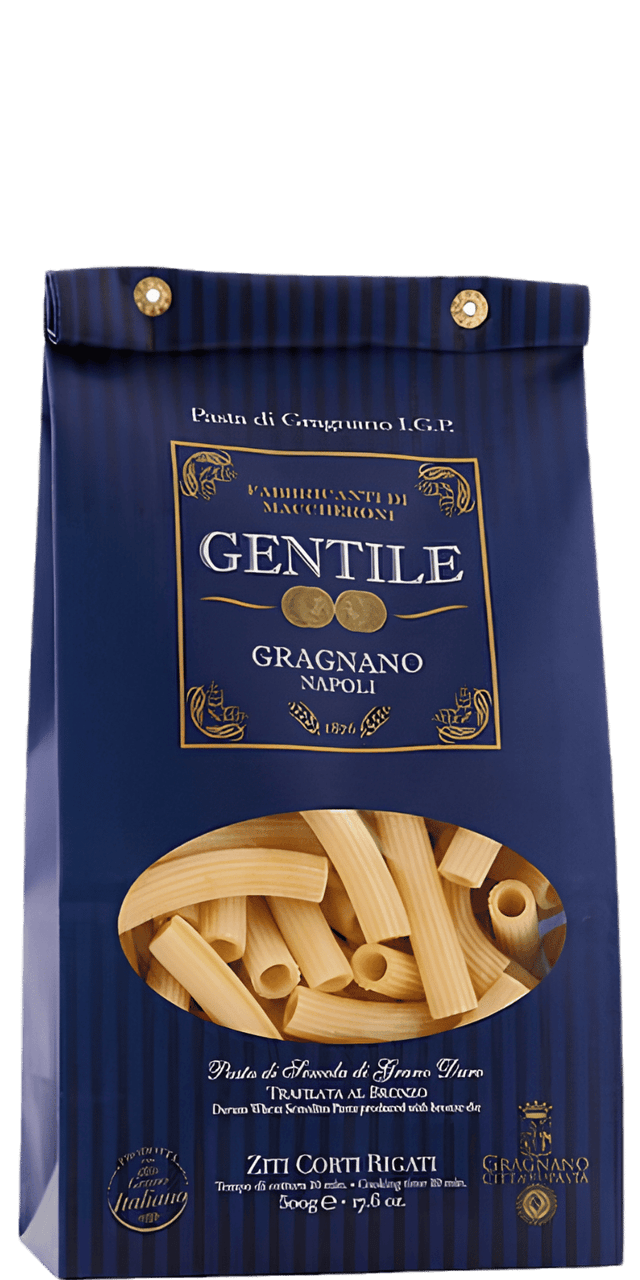 Ziti Corti Rigati 500 g Pasta di Gragnano IGP - Pastificio Gentile
