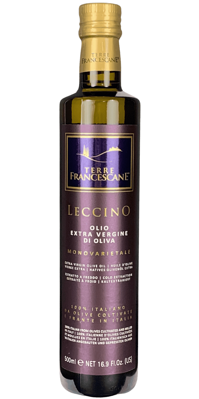 Monovarietale Leccino Olio EVO Italiano - Terre Francescane - 0,5 L