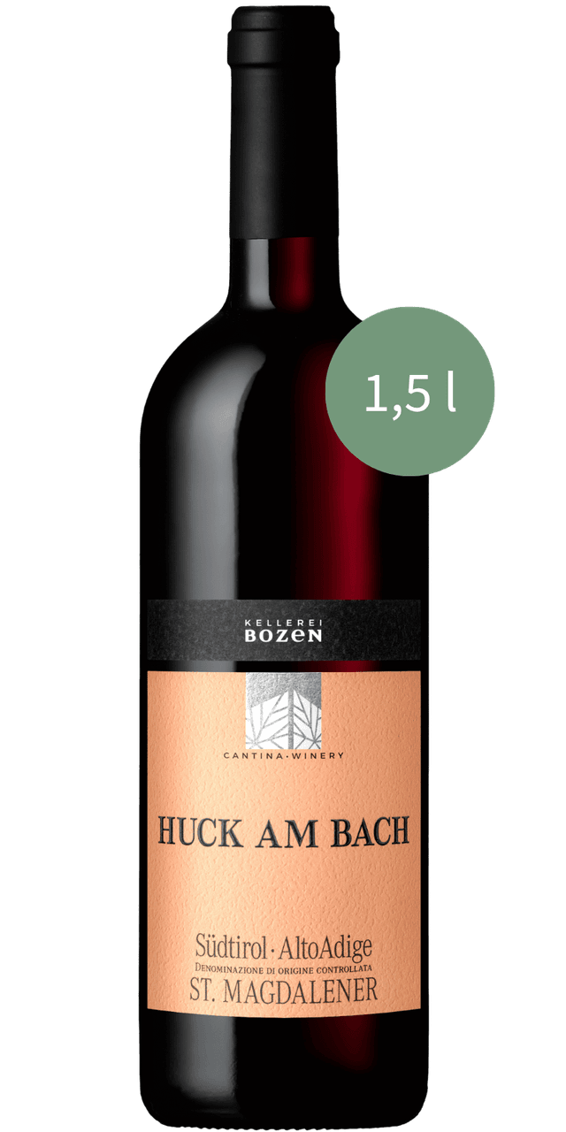 'Huck am Bach' St. Magdalener Klassisch Südtirol DOC 1,5L Magum - Kellerei Bozen