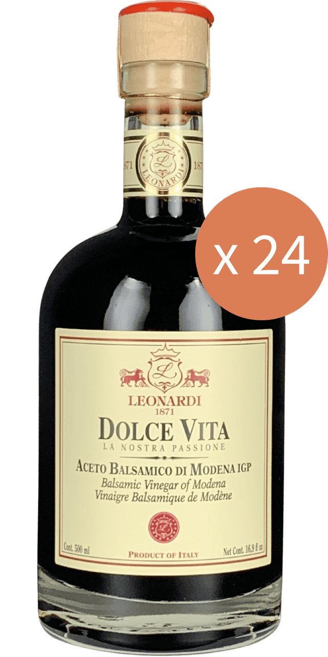 Conf. 24 bottiglie - Acetaia Leonardi Dolce Vita Aceto Balsamico di Modena IGP 500ml