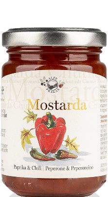 Paprika und Chili Mostarda Alpe Pragas 160g Paprika und Chili Mostarda Alpe Pragas 160g