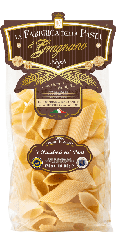 La Fabbrica della Pasta E' Paccheri Ca' Pont Rigati di Gragnano - 500 g La Fabbrica della Pasta E' Paccheri Ca' Pont Rigati di Gragnano - 500 g