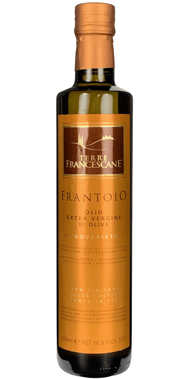 Monovarietale Frantoio Olio EVO Italiano - Terre Francescane - 0,5 L Monovarietale Frantoio Olio EVO Italiano - Terre Francescane - 0,5 L