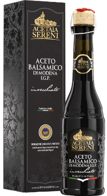 Aceto Balsamico di Modena IGP Invecchiato Etichetta Nera Acetaia Sereni - 0,25 L Aceto Balsamico di Modena IGP Invecchiato Etichetta Nera Acetaia Sereni - 0,25 L