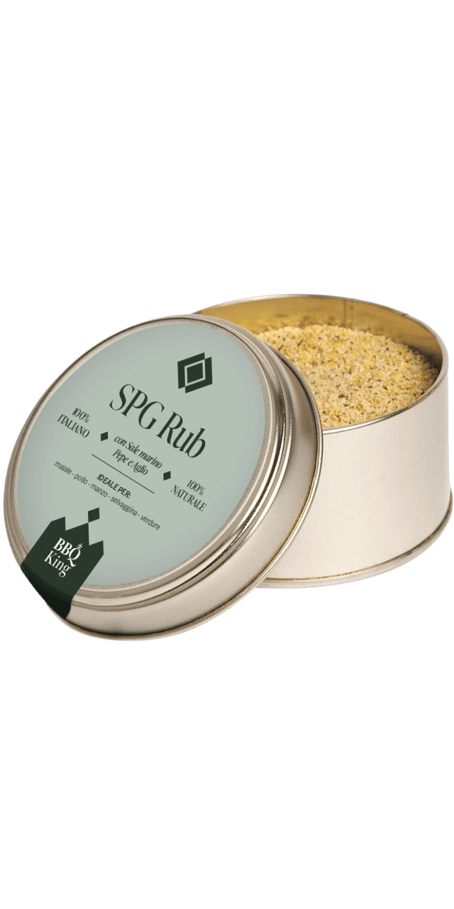 SPG Rub (Salt Pepper Garlic) 70g - BBQ King - 70 g / Ohne Jahrgang SPG Rub (Salt Pepper Garlic) 70g - BBQ King - 70 g / Ohne Jahrgang