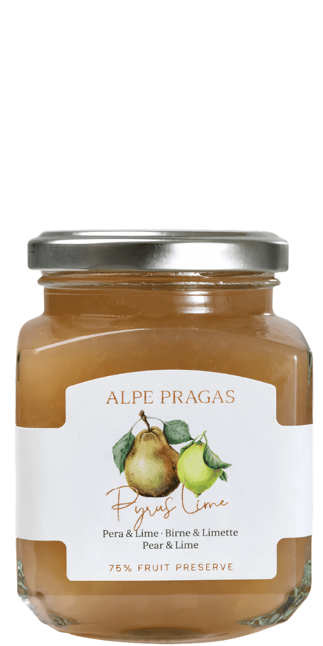 Pyrus &Lime Fruchtaufstrich Birne und Limette Alpe Pragas 335g - 335 g Pyrus &Lime Fruchtaufstrich Birne und Limette Alpe Pragas 335g - 335 g