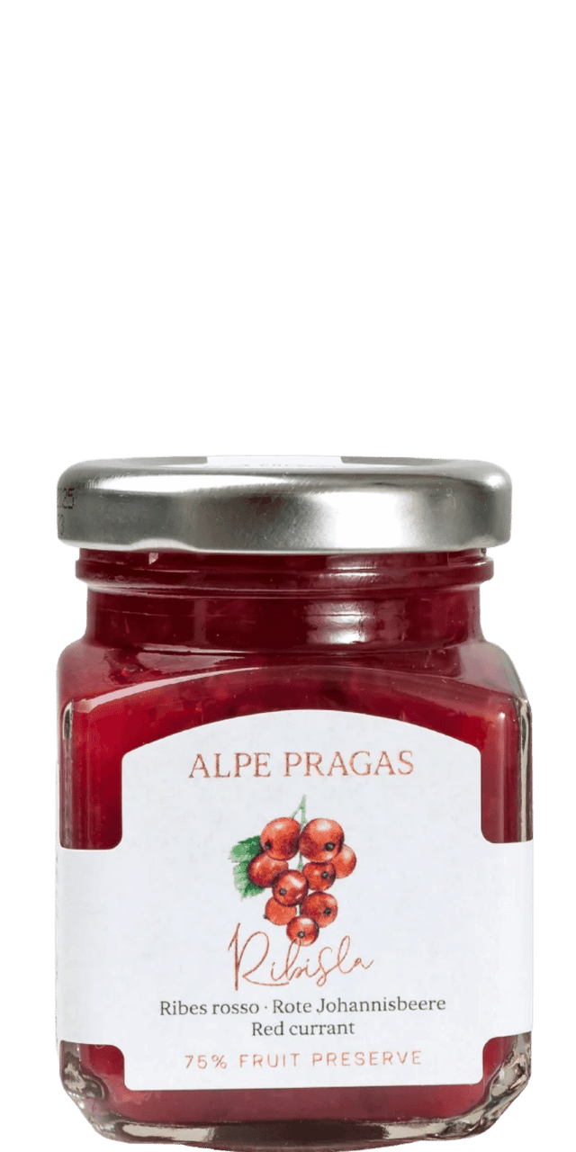 Ribisla Rote Johannisbeere Fruchtaufstrich Alpe Pragas 335g - 335 g Ribisla Rote Johannisbeere Fruchtaufstrich Alpe Pragas 335g - 335 g