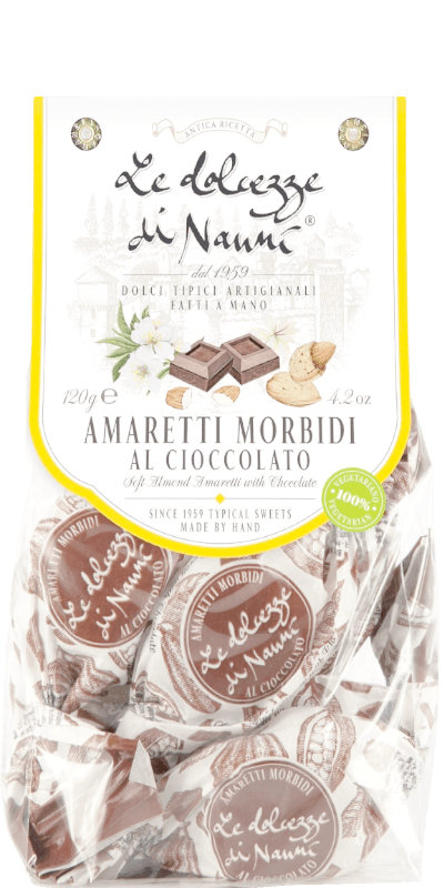 Amaretti Morbidi al Cioccolato 120g - Le Dolcezze dei Nanni - 120 g Amaretti Morbidi al Cioccolato 120g - Le Dolcezze dei Nanni - 120 g