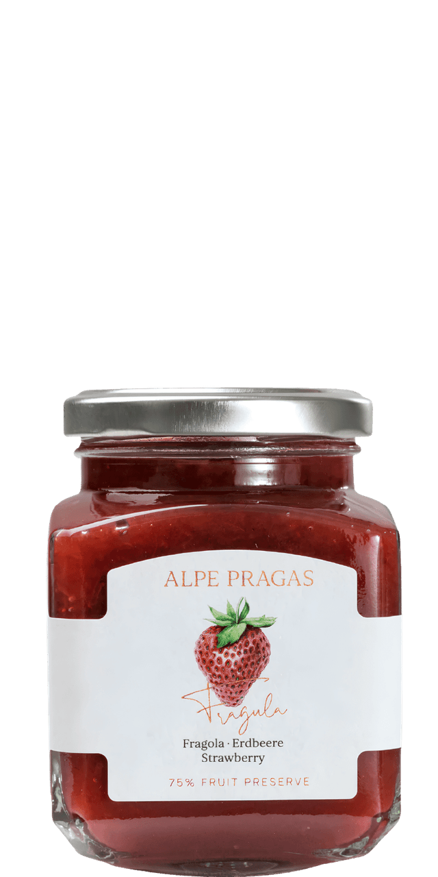 Fragula Erdbeere Fruchtaufstrich Alpe Pragas 335g - 335 g Fragula Erdbeere Fruchtaufstrich Alpe Pragas 335g - 335 g