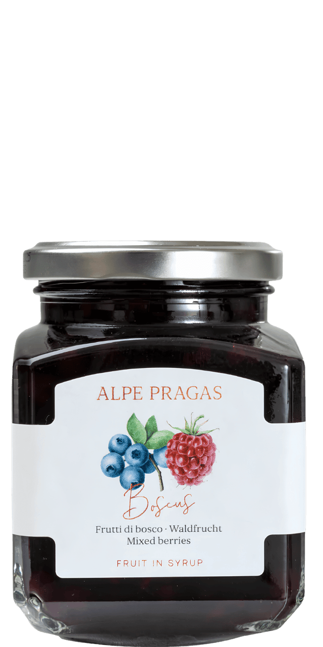 Boscus Waldfrüchte in Sirup Alpe Pragas - 340 g Boscus Waldfrüchte in Sirup Alpe Pragas - 340 g