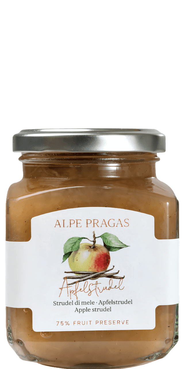 Apfelstrudel Fruchtaufstrich Alpe Pragas 335g - 335 g Apfelstrudel Fruchtaufstrich Alpe Pragas 335g - 335 g