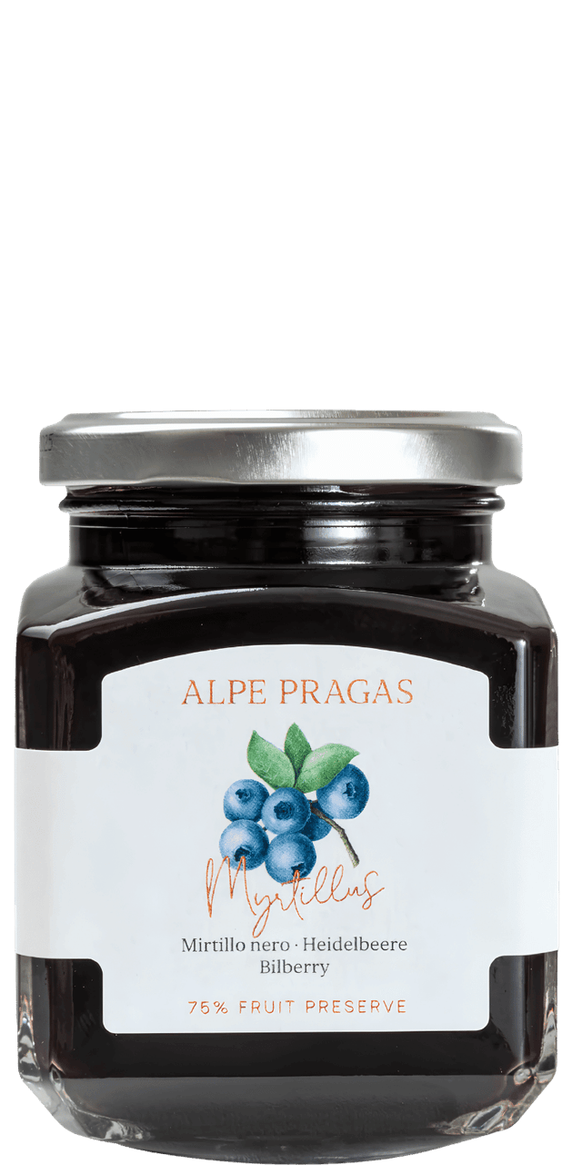 Myrtillus Heidelbeere Fruchtaufstrich Alpe Pragas 335g - 335 g Myrtillus Heidelbeere Fruchtaufstrich Alpe Pragas 335g - 335 g
