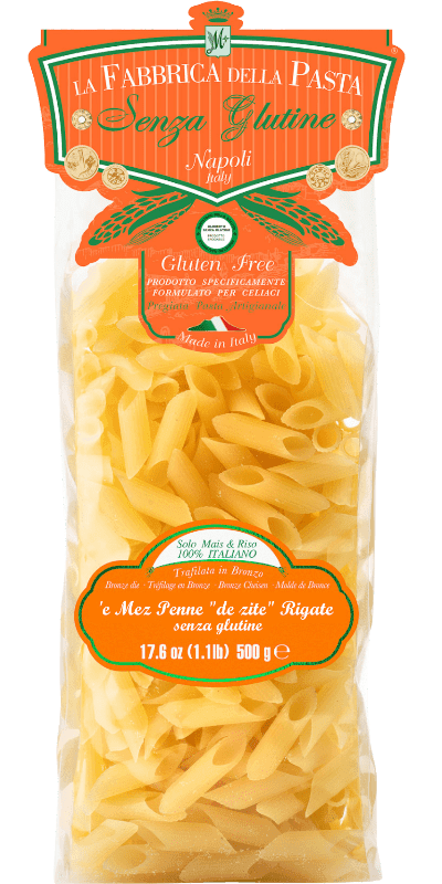 La Fabbrica della Pasta Mez Penne "de zite" Rigate glutenfreie Pasta La Fabbrica della Pasta Mez Penne "de zite" Rigate glutenfreie Pasta