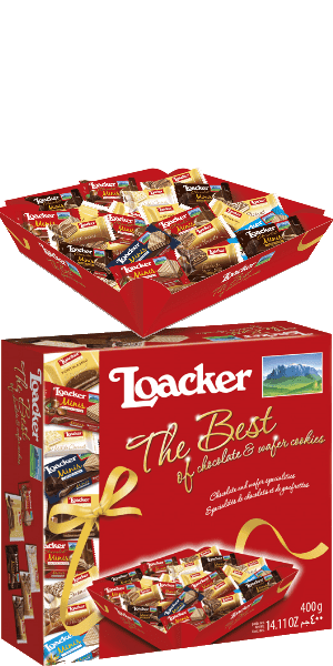 The Best of Chocolate &Wafer Cookies Loacker 400g The Best of Chocolate &Wafer Cookies Loacker 400g