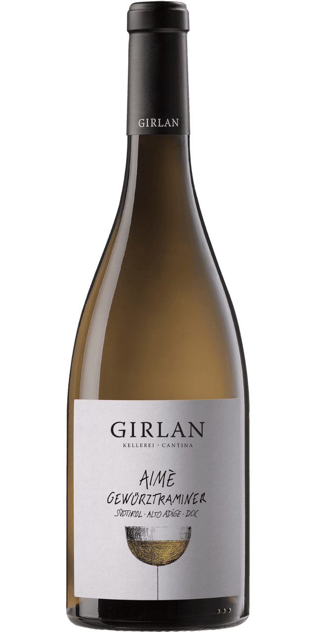 Südtiroler Gewürztraminer DOC Aimè Kellerei Girlan - 0,75 L / 2025 Südtiroler Gewürztraminer DOC Aimè Kellerei Girlan - 0,75 L / 2025