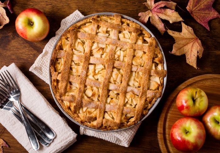 Crostata-mit-Apfelfüllung