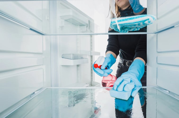 Kühlschrank reinigen im Innenraum
